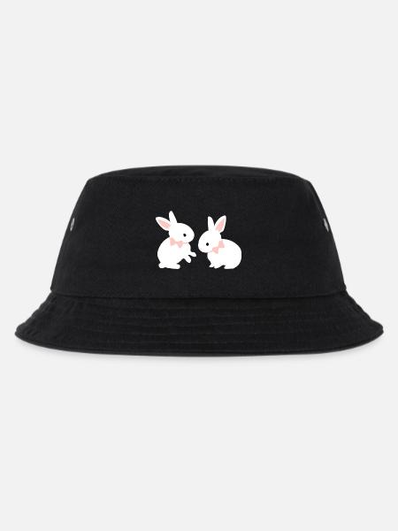 Blanc Twins lapin - lapin bébé oreille rose - Bob Enfant - noir