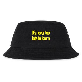Never too late to Kern - Kids’ Bucket Hat - black - Front