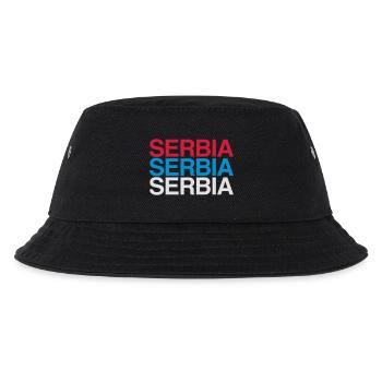 SERBIA Serbia Team Flag - Kids’ Bucket Hat - black - Front