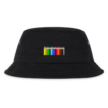 Colorful pencils - Kids’ Bucket Hat - black - Front