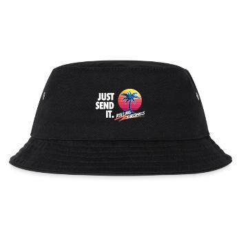 Senden Sie es einfach @ RollingDrones - Kinder Bucket Hat - Schwarz - Vorne