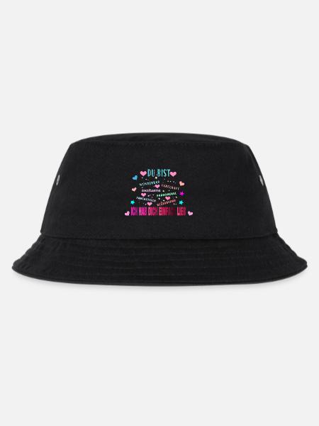 Du bist wunderbar - Kinder Bucket Hat - Schwarz