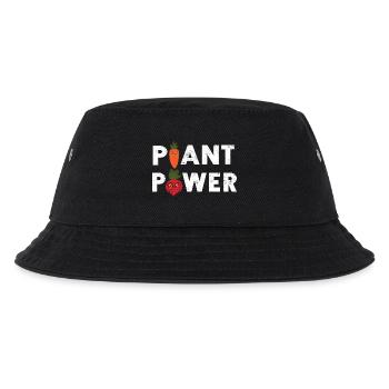 Vegan vegetarian animal welfare gift idea - Kids’ Bucket Hat - black - Front