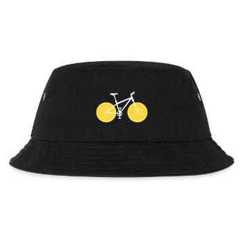 Frucht Fahrrad Zitrone Limette Orange / Geschenk - Kinder Bucket Hat - Schwarz - Vorne