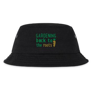 Garten - Kinder Bucket Hat - Schwarz - Vorne