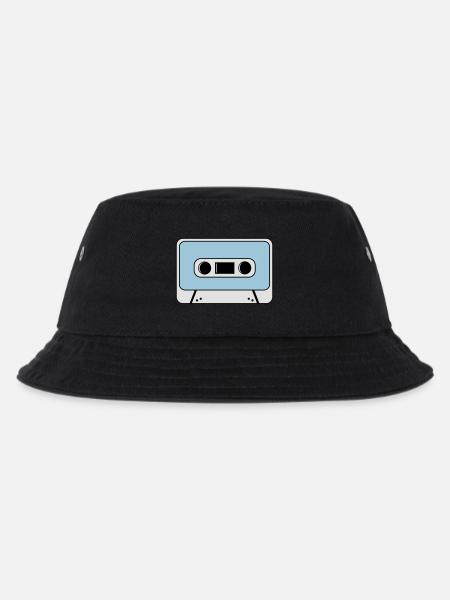 cassette - Kids’ Bucket Hat - black