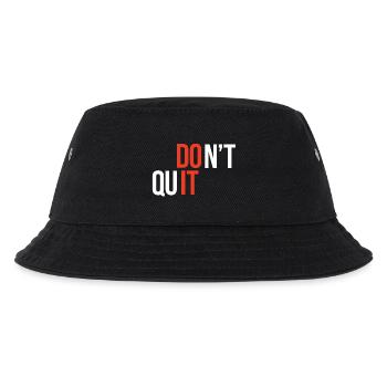 Don't Quit, Do It - Inspirierendes Zitat - Kinder Bucket Hat - Schwarz - Vorne