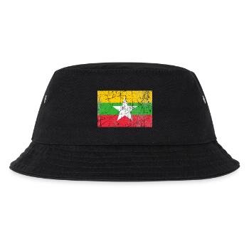 Myanmar flag Burma Birmanien Fahne Flagge - Kids’ Bucket Hat - black - Front