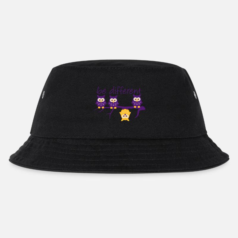 Abdulazeez be different 4 owls differ - Kids’ Bucket Hat - black