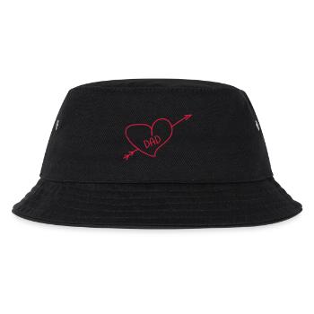 Papa Vati Vater Vatertag Geburtstag Dad Familie - Kinder Bucket Hat - Schwarz - Vorne