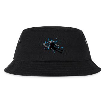 Skifahrerin Schnee - Kinder Bucket Hat - Schwarz - Vorne