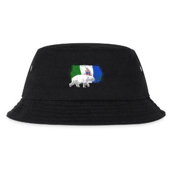 Yukon Flag - Polar Bear - Eisbär - Kinder Bucket Hat - Schwarz - Vorne