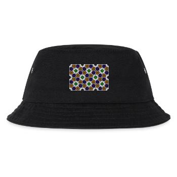 Maurisches Mosaik (dunkel) - Kinder Bucket Hat - Schwarz - Vorne