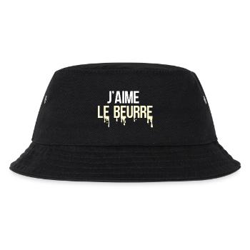 J'aime le beurre, cuisine française - Bob Enfant - noir - Devant