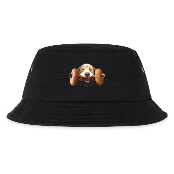 I GYM! - Kinder Bucket Hat - Schwarz - Vorne