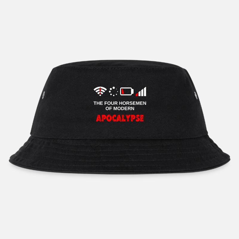 Vier Reiter der Modernen Apokalypse Gaming Nerd - Kinder Bucket Hat - Schwarz