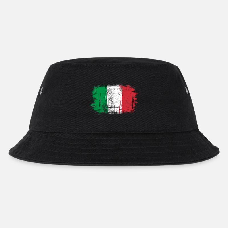 Drapeau italien coups de pinceau - Bob Enfant - noir