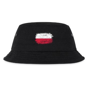 Drapeau polonais Coup de pinceau - Bob Enfant - noir - Devant