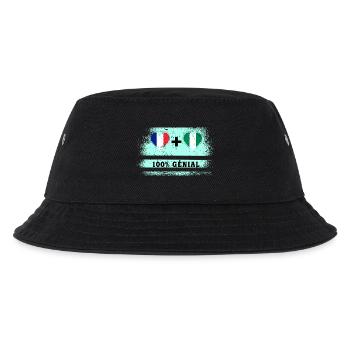 Flag France and Nigeria 100% awesome - Kids’ Bucket Hat - black - Front