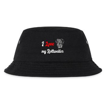 J'adore le design de mon chien Rottweiler - Bob Enfant - noir - Devant