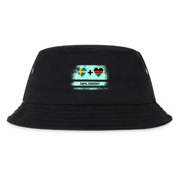 Kenia und Schweden 100% perfekt / Geschenk - Kinder Bucket Hat - Schwarz - Vorne