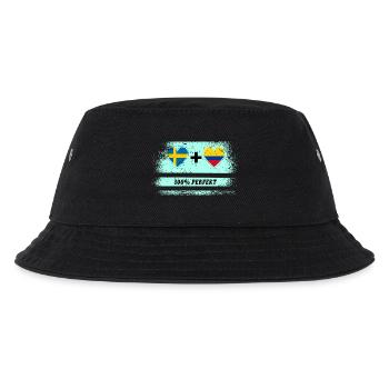 Colombia and Sweden 100% perfect / gift - Kids’ Bucket Hat - black - Front