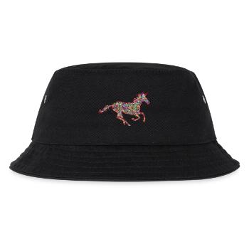 Pferd mit Horn - Kinder Bucket Hat - Schwarz - Vorne