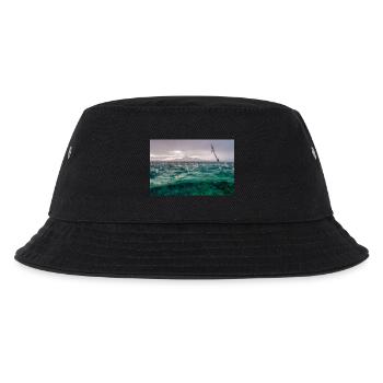 Wassertropfen - Kinder Bucket Hat - Schwarz - Vorne