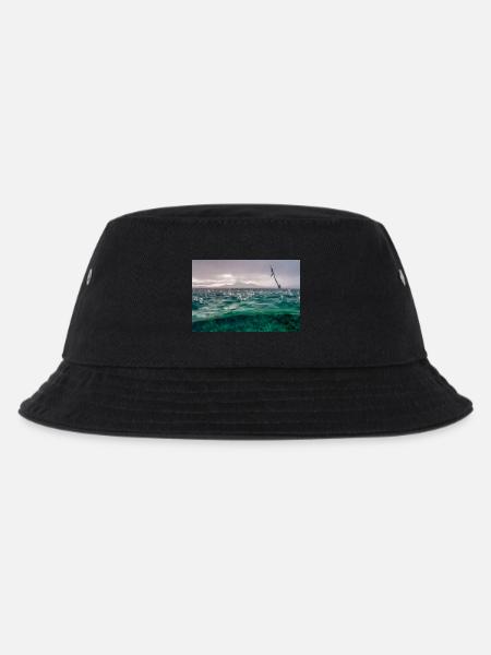 Wassertropfen - Kinder Bucket Hat - Schwarz