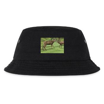 Hirsche Hirsche - Kinder Bucket Hat - Schwarz - Vorne
