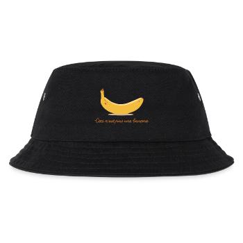 Ceci nest pas une banane - Kinder Bucket Hat - Schwarz - Vorne
