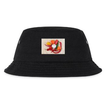 Piments colorés et ail - Bob Enfant - noir - Devant