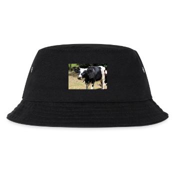 Kuh Poster - Kinder Bucket Hat - Schwarz - Vorne
