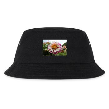 Biene, Honigbühne auf bunter Blüte, Dahlie - Kinder Bucket Hat - Schwarz - Vorne