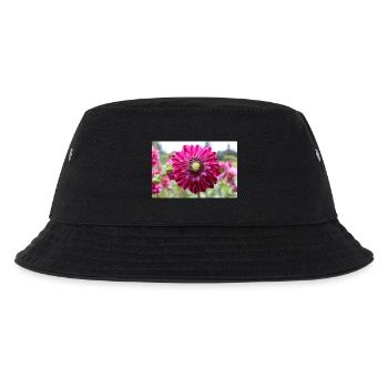 Fleur de Dahlia rouge violet, fleur - Bob Enfant - noir - Devant