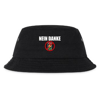 Ampel nein danke - Kinder Bucket Hat - Schwarz - Vorne