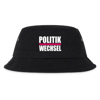 politikwechsel - Kinder Bucket Hat - Schwarz - Vorne