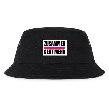 Zusammen geht mehr - Kinder Bucket Hat - Schwarz - Vorne