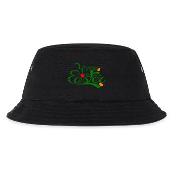 Happy Easter Osterfest - Kinder Bucket Hat - Schwarz - Vorne
