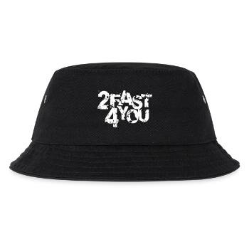 Zu Schnell für Dich Spruch 2 Too Fast 4 For You - Kinder Bucket Hat - Schwarz - Vorne