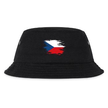 Tschechien Flagge used Design - Kinder Bucket Hat - Schwarz - Vorne