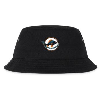 Fisch im Wasser - Kinder Bucket Hat - Schwarz - Vorne