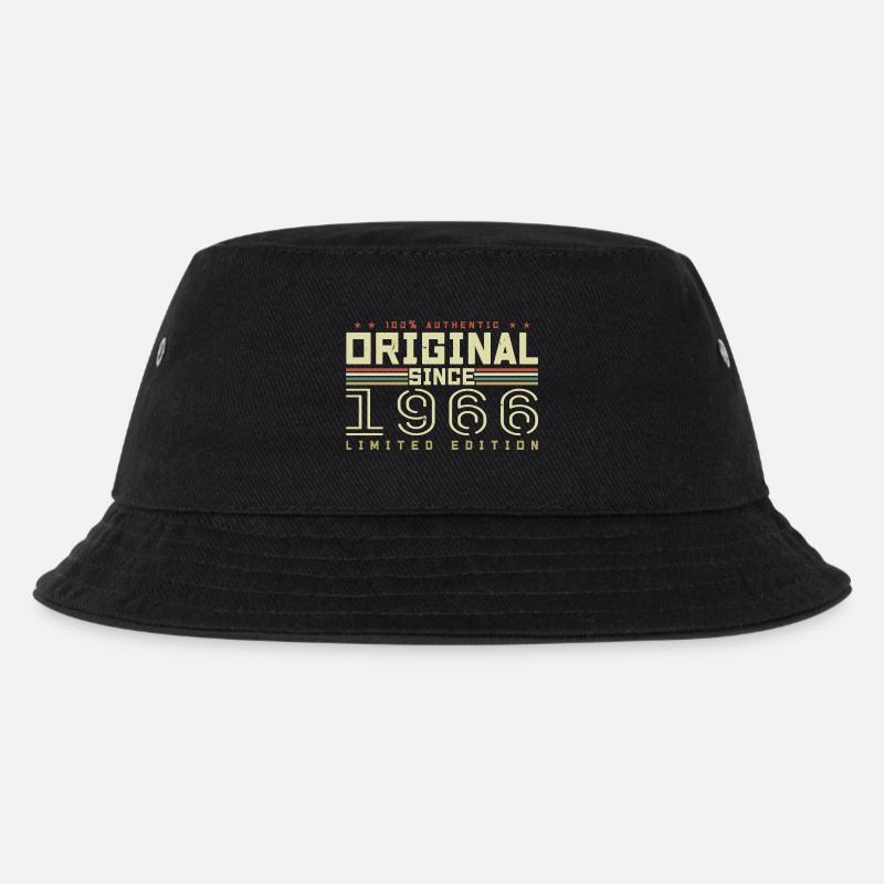 Original 1966 Retro 1966 Geburtstagsgeschenk 1966 - Kinder Bucket Hat - Schwarz