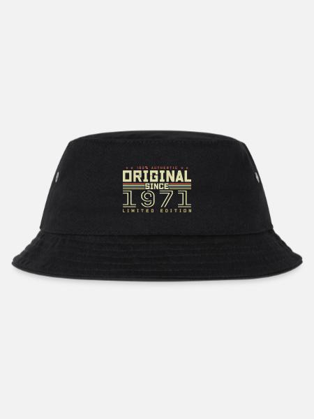 Original 1971 Retro 1971 Geburtstagsgeschenk - Kinder Bucket Hat - Schwarz
