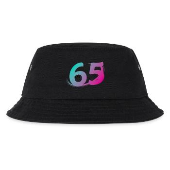 Number 65 multicolor - Kids’ Bucket Hat - black - Front