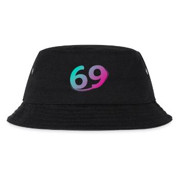 Nummer 69 mehrfarbig - Kinder Bucket Hat - Schwarz - Vorne