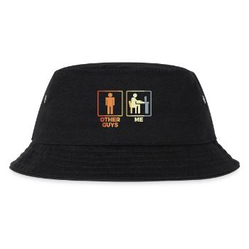 Programmierer Strichmännchen - Kinder Bucket Hat - Schwarz - Vorne