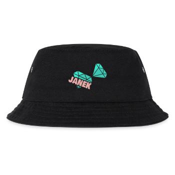 Janek als Papa - Kinder Bucket Hat - Schwarz - Vorne
