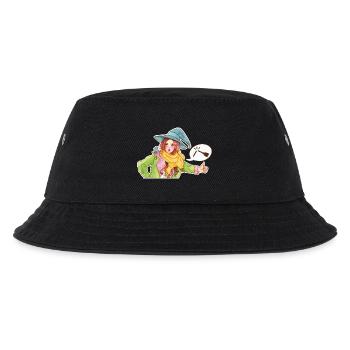 Hexe per Anhalter - Besen ist gebrochen! - Kinder Bucket Hat - Schwarz - Vorne