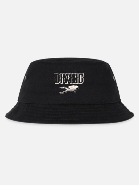 Taucher Tauchen - Kinder Bucket Hat - Schwarz